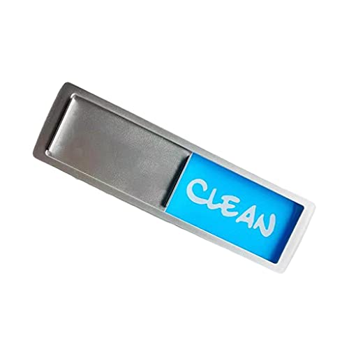 ATORSE® Magnet Clean Dirty Sign Dishwasher Indicator for Kitchen Dishwasher Fridge Blue Gray Silver