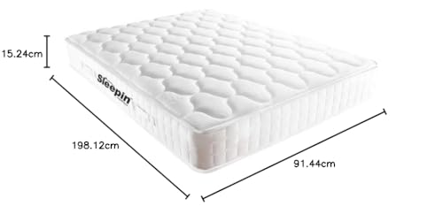 Sleepin-Impression Plus-Medium Firm Normal-Top 6 Inch Orthopedic Bonnell Spring Mattress (78x36x6 Inch,Single Size)