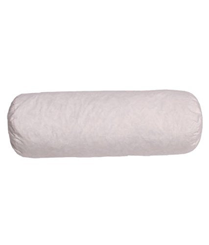 PumPum Polyester Fiber Hill Hard Bed Bolster Pillows for Sleeping (White, 27 x 9 Inches)