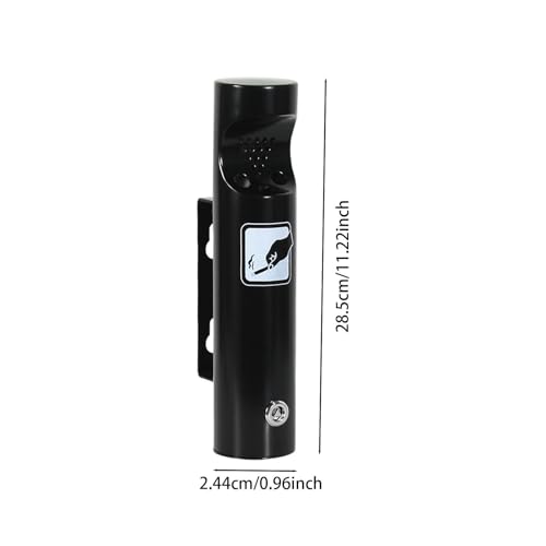 Ashtray Stainless Steel Wall Mount Practical Ash Holder for Patio Bar Garden Black|Home & Garden|1 Ashtray Cylinder