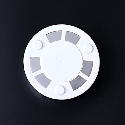 BLUE EARTH Plastic and Stainless Steel Windproof Revolving Ashtray Rotating Lid Tabletop Decor Closed Printing Unbreakable Ashtray, Multicolour Set of 1