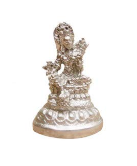 Astro Devam Original Parad Goddess Tara Murti -(Small) - 100 gm for Home and Office Puja/Tara MATA Murti for Gift/Beautiful Tara MATA Showpiece Made of Original Parad AAA Quality Lab Certified