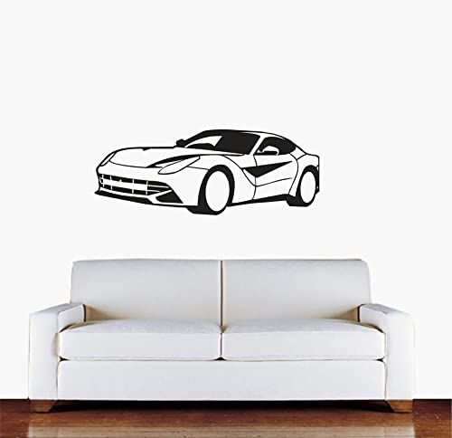 JNM Enterprises ' Supercar ' Wall Sticker (PVC Vinyl, 100 cm x 40 cm, Black)