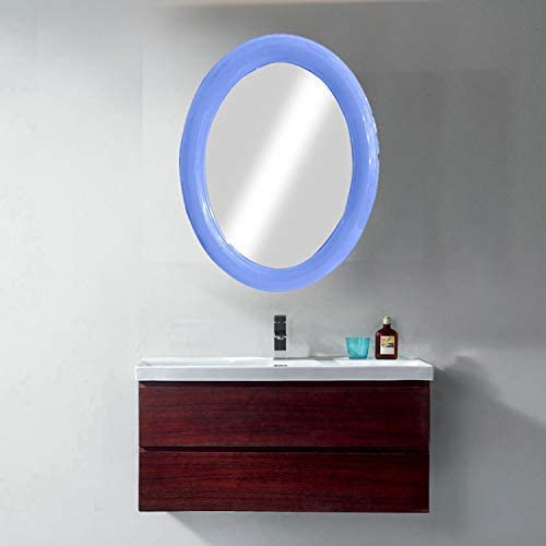 BAAL Ovel Shaped Wall Mirror for Wash Basin Shaving Mirror (Pack of 1)