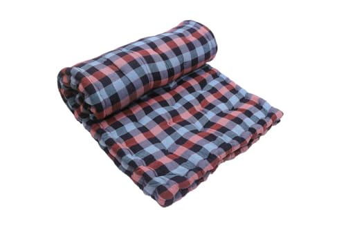 Tirthankara 5 inch Cotton Box Travelling, Light Weight, Single Bed Size Mattress 6x3 Multi