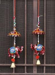 Diana Creations Rajasthani Wind Chime Latkan Sidedoor Hanging Touch of Vibrant Colours