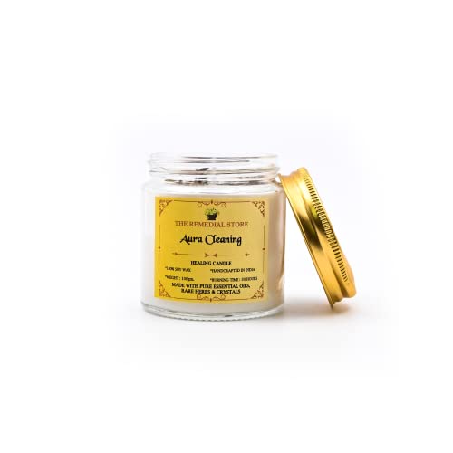 The Remedial Store Healing Ritual Money Candle | Luxury Fragrance | Therapy Candle | Glass Candle | Jar Candle | Soy Wax Candle | Smokeless Wax Candle | 30 Hours Burning Time (Aura Cleaning)