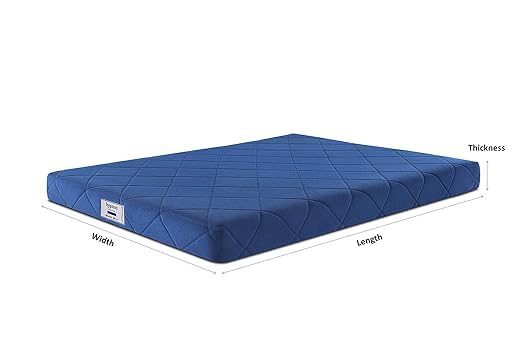 Hypnos Spine Safe 6-inch Single Size Memory Foam Mattress (Navy Blue, 72x48x06)