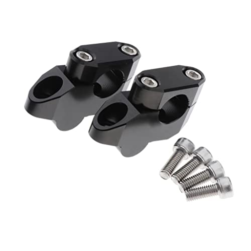 LOOM TREE® Aluminum Handlebar Mount Riser Clamp Kit For R1200 R Nine T 2014-2017 | 2Pcs X Handlebar Risers For R1200 R Nine T 2014 2015 2016 2017 4Pcs X Bolts