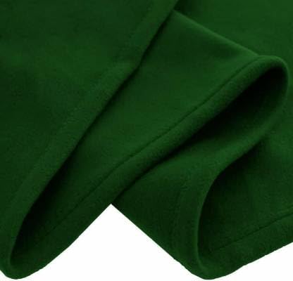 IVAZA 300 TC All Season Solid/Plain Lightweight Polar Fleece Double Bed Blanket (230 x 230 cm) Green Blanket Double IV1