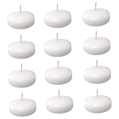 Zerodeko 24pcs Smokeless Candle Flower Candles Candle Unscented Candles Tealight Candle Nativity Ornaments Mini Paraffin Disc White