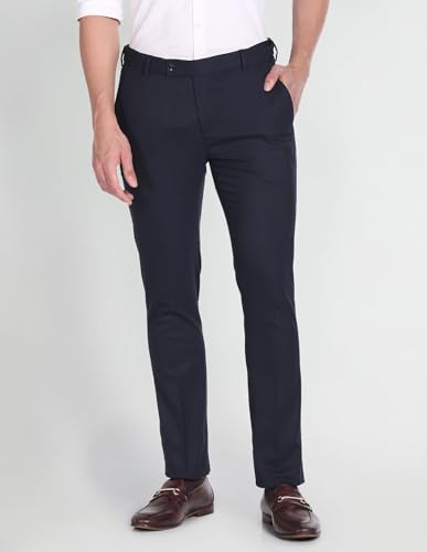 Arrow Men's Regular Pants (ARAFTR2060_Navy