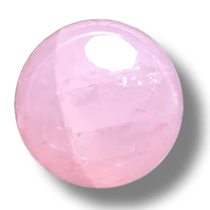 Spiritual Elementz Reiki Healing Rose Quartz Crystals Gemstone Sphere Ball (40-50mm).