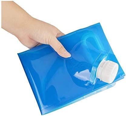 Drofail 10 Liters Portable Collapsible Water Storage Tank Water Container Water Carrier Lifting Bag Drinking Water Container for Travel Gym and Picnic Plan - (Blue-10 L)