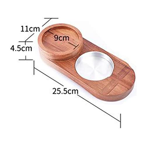 UJEAVETTE® 2 in 1 Wooden Cigar Ashtray Holder Tray Gifts for Office Boyfriend Husband Round