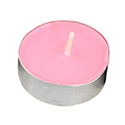 ATORSE® 10Pcs Smokeless Round Tealight Candles 3.5X1Cm Pink