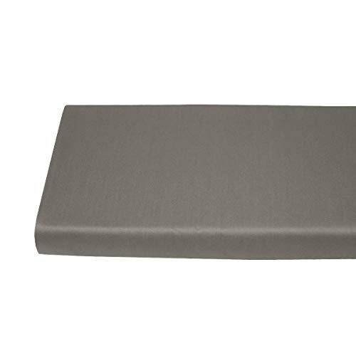 Royal Tradition 100-Percent Bamboo Viscose Fitted Bottom Sheet Only, Queen Size, Deep Pocket, Extremely Soft and Hypoallergenic Bamboo Sheets, Solid Grey