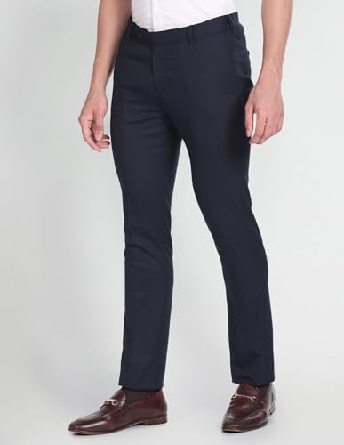 Arrow Men's Regular Pants (ARAFTR2060_Navy