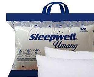 Sleepwell Umang L Size Pillow Pack Of 2 - Microfiber, White