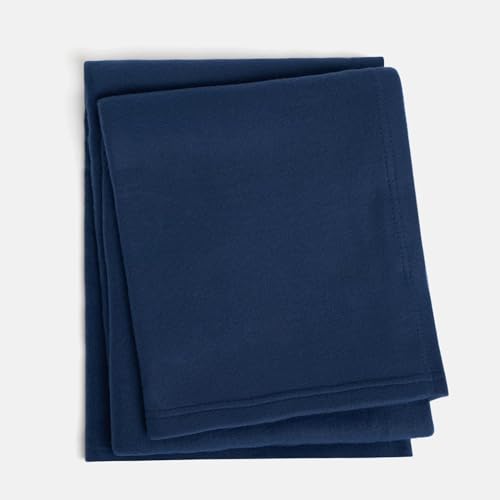 STARNSTYLE 300 TC All Season Solid/Plain Lightweight Polar Fleece Double Bed Blanket (230 x 230 cm) Blue Blanket Double IV2