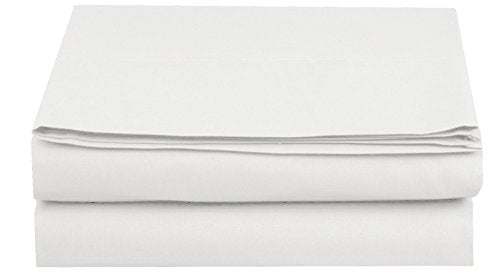 Elegant Comfort Wrinkle-Free 1500 Thread Count Egyptian Quality 1-Piece Fitted Sheet, Twin/Twin XL Size, White