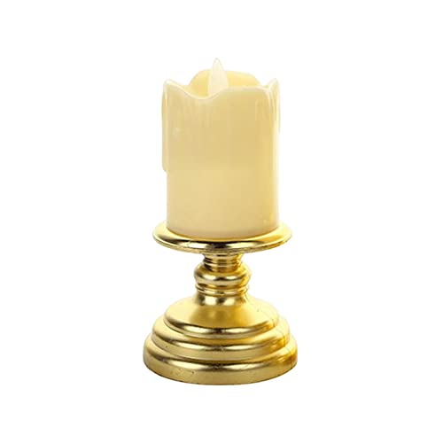 ATORSE® Flameless Candle Flickering Votive Candles Tealight Decor for Desk Festival 7Cmx14Cm