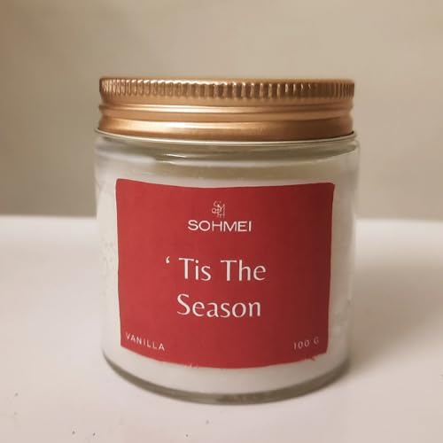 SOHMEI | Tis The Season | Coconut Wax Scented Candles | 100 g | Vanilla