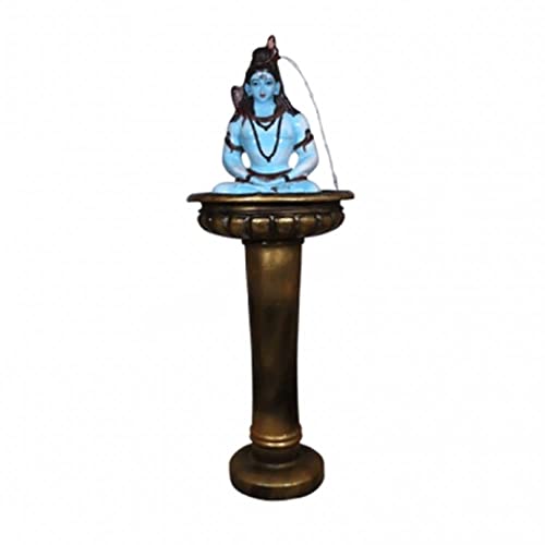 Waahkart Home & Decor Fountain with Mahadev and Golden Pot-Combo Pack