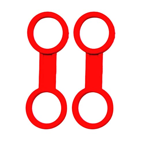 THE STYLE SUTRA®2 Pieces Universal Scuba Diving Silicone Snorkel Keeper Holder Red