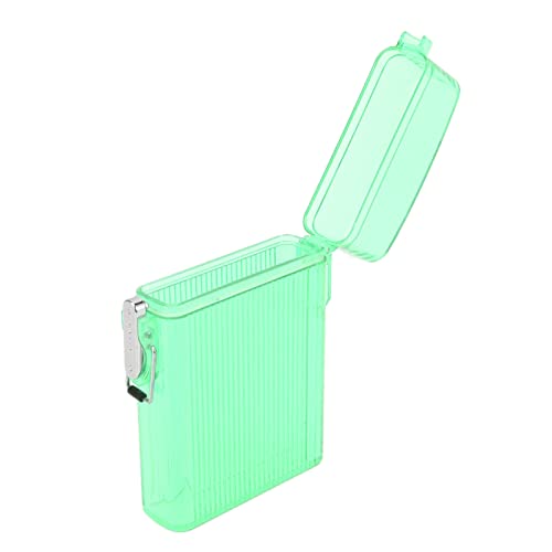 Cigarette Holder Box, Large Capacity Present Cigarette Case Clear for Family (Green)