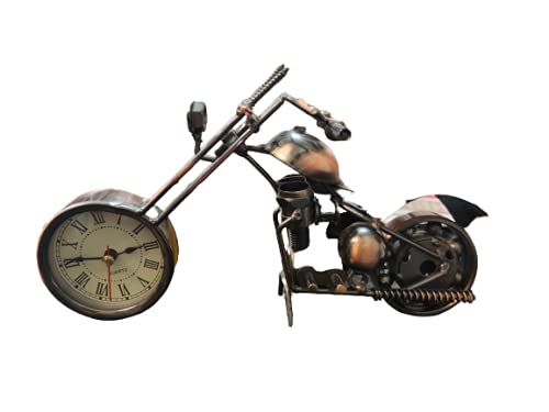 NAUTICAL COLLECTION Metal Bike Clock for Showpiece Home Decor Desk and Table Clock