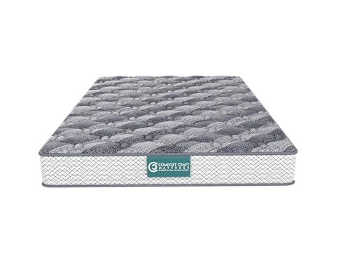 Orthopedic Mattress High Density (HD) Foam for Bed Medium Soft & Hard 4 Inches 2 Layered Medium Soft & Firm Support | King Size Gadda