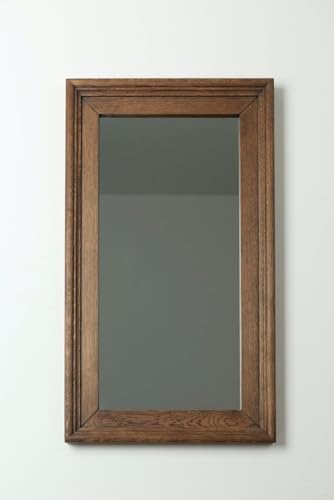 WoodIdea Natual Mango Wood Mirror Frame Natural Polish 60 X 90 Cm Only Frame with Out Mirror