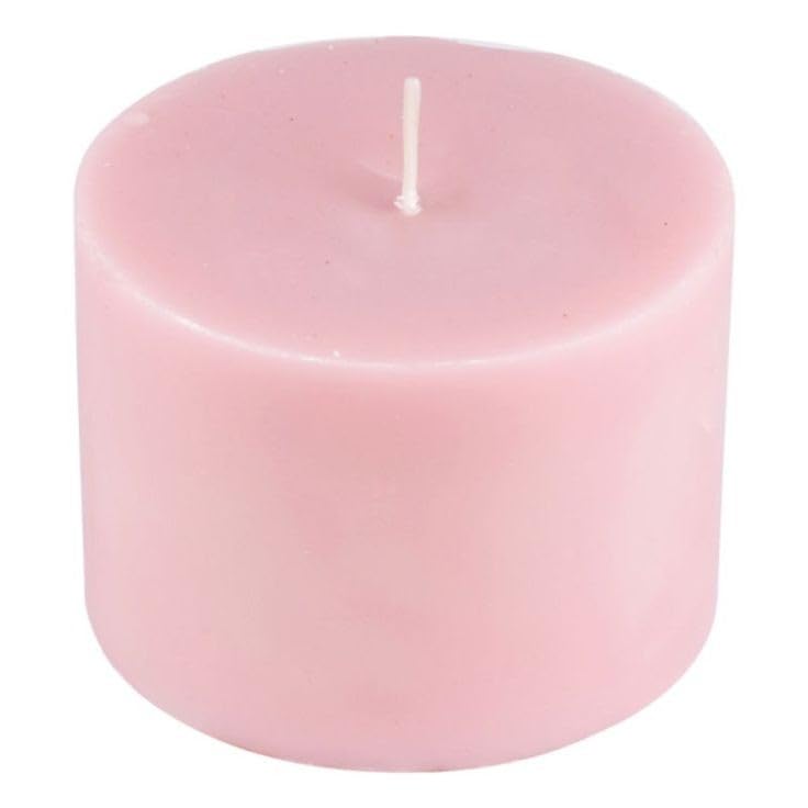 Soy Wax Rose Scented Pillar Candles Set of 4 | Wax Candles for Home Decor | Gifting Candles