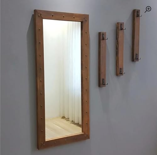 wellgoodhouse Trending Wall Mirror Classic Look Wall Mirror,Wooden Frame/Dressing Mirror/Gym Mirror/Office Mirror