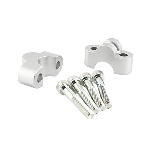 CALANDIS™ 2 Pieces Motorcycle Handlebar Riser Clamp for Honda CB1100 RS CB1100 EX Silver | Risers | Handlebars, Grips Levers | Motorcycle Parts