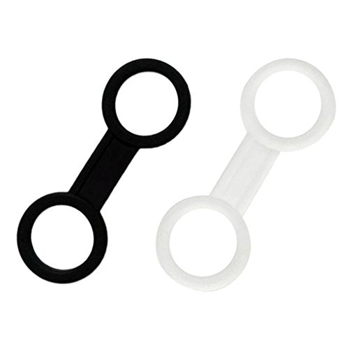 bnf® 2 Pieces Scuba Diving Mask Silicone Snorkel Keeper Retainer Clear and Black | Water Sports | Scuba & Snorkeling | Other Scuba & Snorkeling