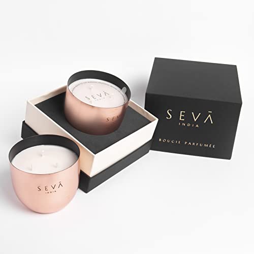 SEVA HOME Heirloom Candle - Classic - Berries (Rose Gold) | 40 Hours Long Burning | Candles for Home Decor, Luxury Gift for All Occasions