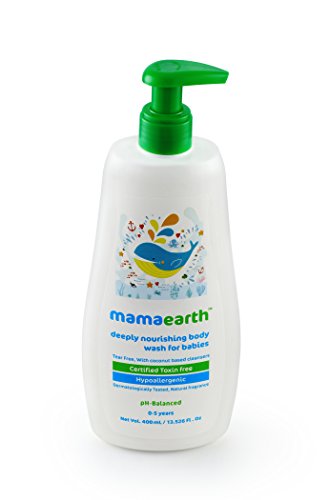 Mamaearth Deeply Nourishing Wash For Babies (400 Ml, 0-5 Yrs)