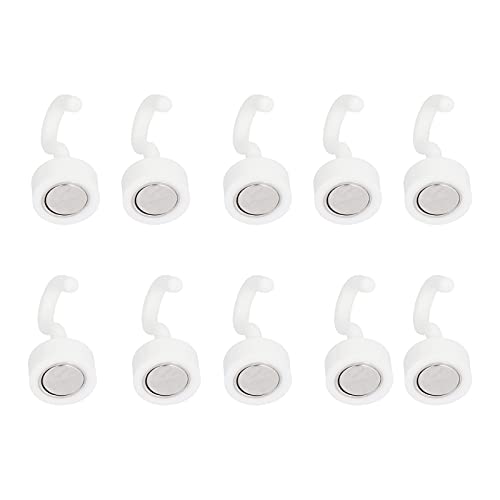 BROLEO Magnetic Hook, 10Pcs Magnet Hooks Heavy Duty ABS Portable for Home Use for Kitchen