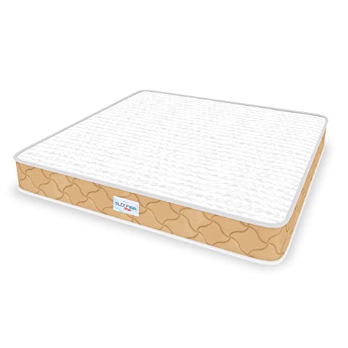 SLEEPSPA by COIRFIT Pure Sleep Premium Orthopedic with HerbFRESH��Technology 5' Inch Double Size Pocket Spring Mattress (72 x 48 x 5, Beige)