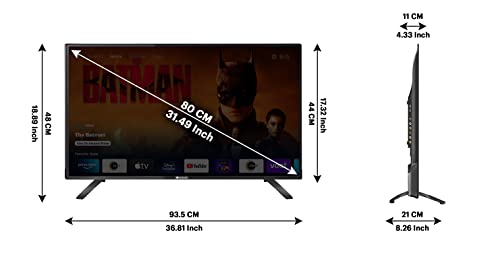 Kodak 80 cm (32 inches) HD Ready Certified Android LED TV 32HDX7XPRO (Black)