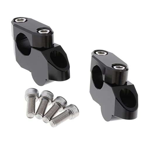 LOOM TREE® Aluminum Handlebar Mount Riser Clamp Kit For R1200 R Nine T 2014-2017 | 2Pcs X Handlebar Risers For R1200 R Nine T 2014 2015 2016 2017 4Pcs X Bolts