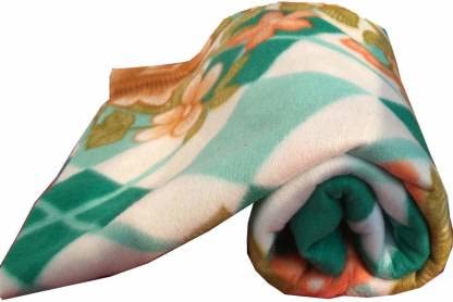 TRUE VALUA Printed Fleece Blanket for Winer (Green, Single)