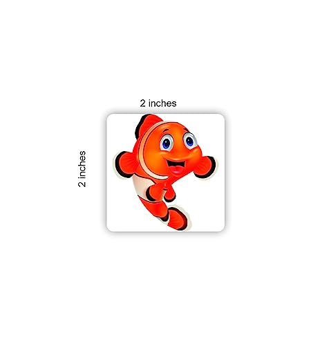 THE INDI - MELA Cartoon Characters Acrylic Fridge Magnet (Set of 6) |FM003|