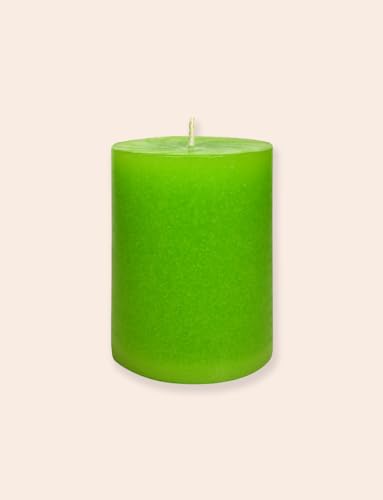 Cylindric Color Candle - 300 GMS.(Lime Green/Lemongrass)