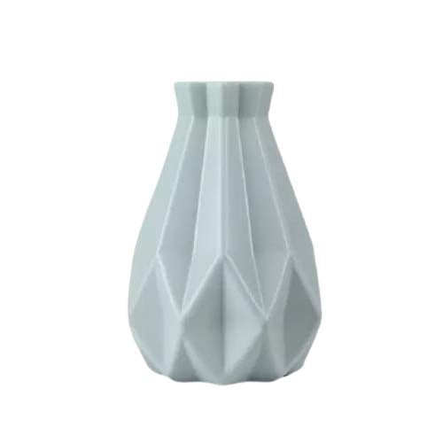 D MARK® Unbreakable Plastic Flower Vase Simulation Glaze Plastic Vases for Home Decor Very Light Weight (Plastic, Multicolour)