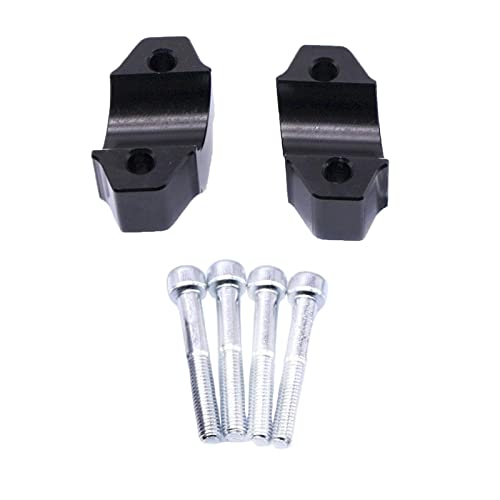 LOOM TREE® Cnc Adjustable Handlebar Riser Clamp Kit For Xt1200Ze Black | 1X Handlebar Riser Kit