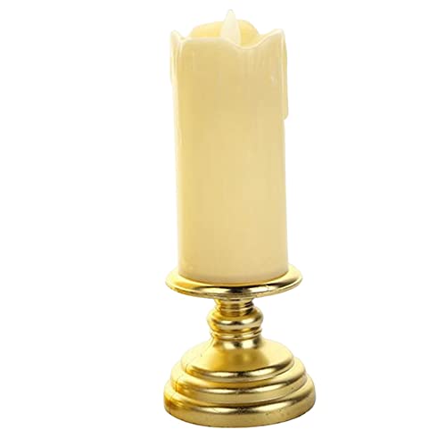 CALANDIS® Flameless Candle Flickering Votive Candles Tealight Decor for Desk Festival 7Cmx18Cm | 1 Flameless Candle Light