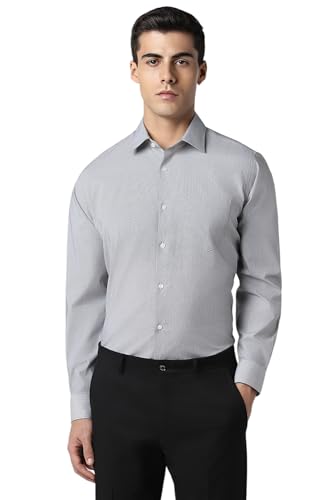 Van Heusen Men's Regular Fit Shirt (VHSFBCUBI14965_Grey